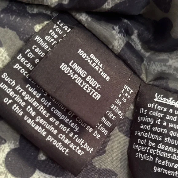 Men's Black Leather Bomber Jacket XL - Picture 4 of 16